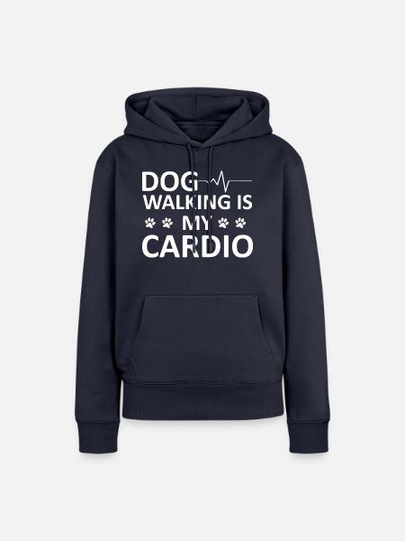 Dog Hund - Frauen Premium Bio Hoodie - Navy