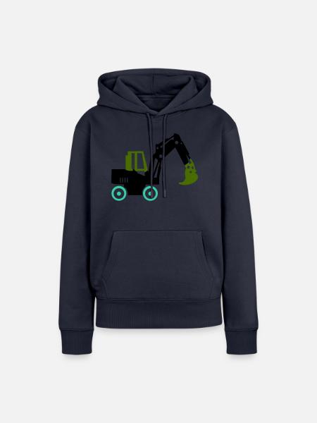 bagger - Frauen Premium Bio Hoodie - Navy