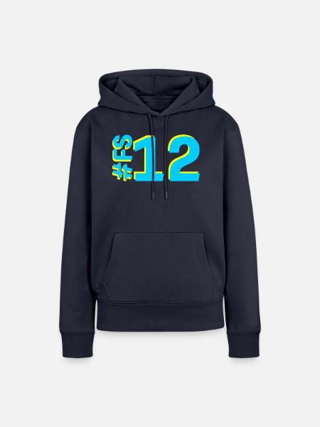 FS12-KARTON - Frauen Premium Bio Hoodie - Navy