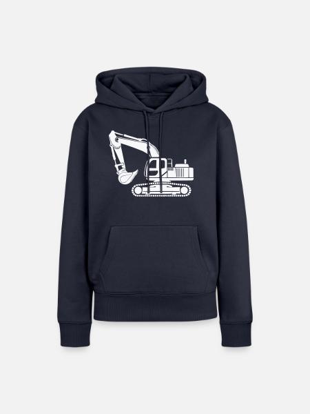 bagger - Frauen Premium Bio Hoodie - Navy