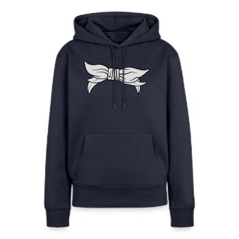 Bandana Kopftuch weibliche Kopfbedeckung - Frauen Premium Bio Hoodie - Navy - Vorne - Julia (174cm)