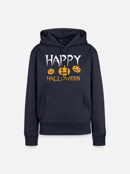 Fröhliches Halloween - Frauen Premium Bio Hoodie - Navy