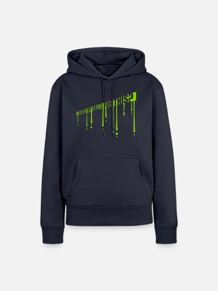 I shaved my balls - Frauen Premium Bio Hoodie - Navy