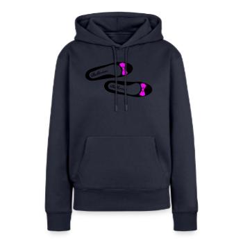 Ballerina 2 - Frauen Premium Bio Hoodie - Navy - Vorne - Julia (174cm)