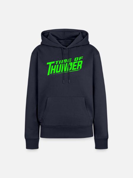 GREEN POWER - Frauen Premium Bio Hoodie - Navy