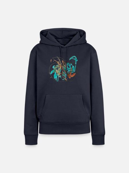 220917 Apple - Frauen Premium Bio Hoodie - Navy