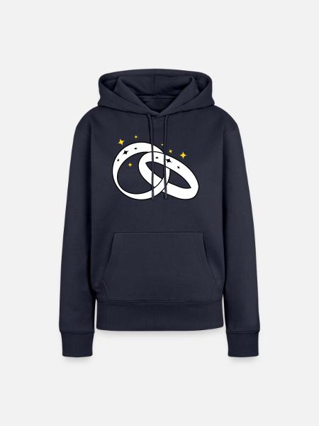 Trauringe zur Verlobung2 - Frauen Premium Bio Hoodie - Navy