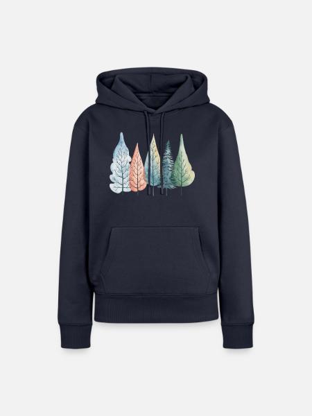 Winter - Frauen Premium Bio Hoodie - Navy