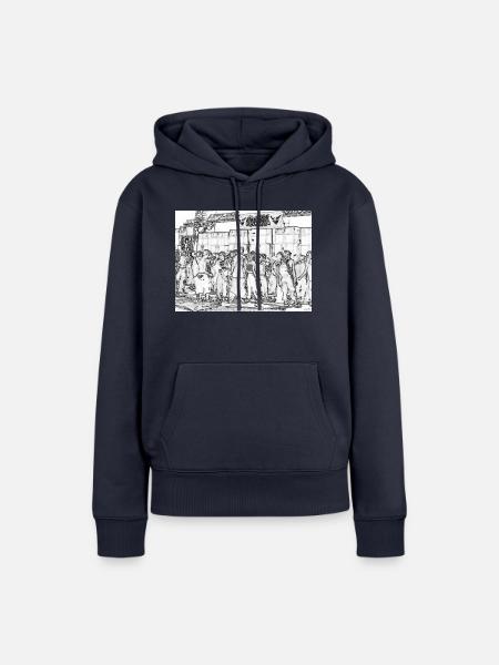 Soundsystem 2 - Frauen Premium Bio Hoodie - Navy