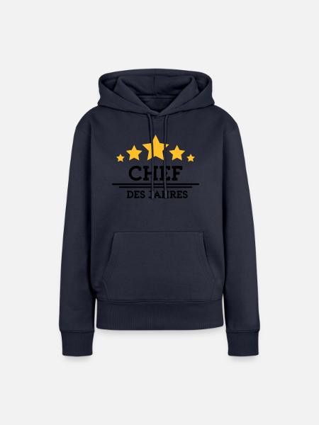 chef des Jahres - Frauen Premium Bio Hoodie - Navy