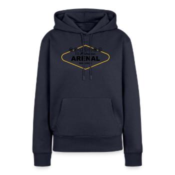 Bienvenue sur Fabulous Arenal Majorque - Sweat à capuche Premium bio Femme - bleu marine - Devant - Julia (174cm)