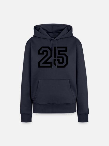 25 Collegestyle - Frauen Premium Bio Hoodie - Navy