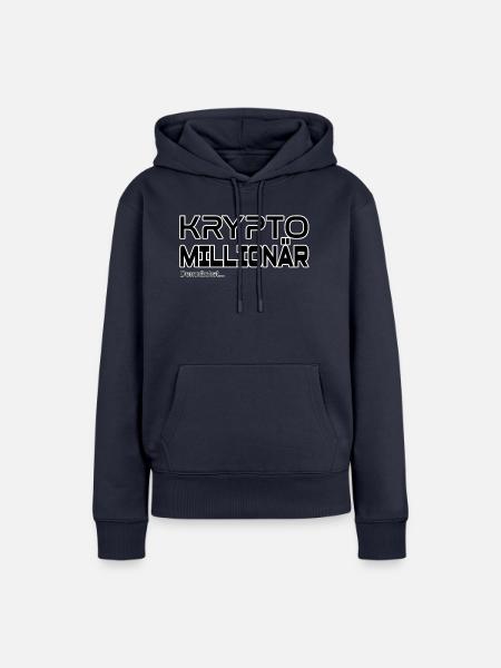 Krypto Millionär - demnächst - Frauen Premium Bio Hoodie - Navy