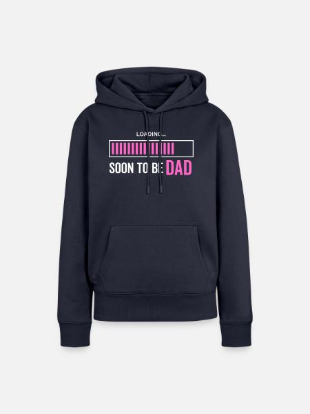 Bald Papa sein - Frauen Premium Bio Hoodie - Navy