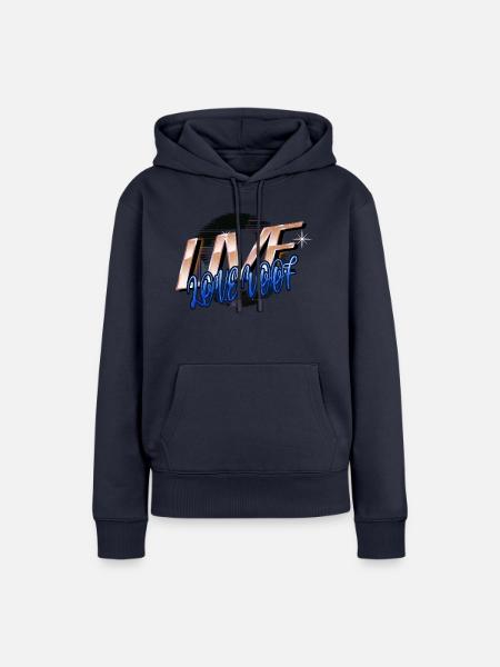 bday beagle owner fun sayings - Frauen Premium Bio Hoodie - Navy