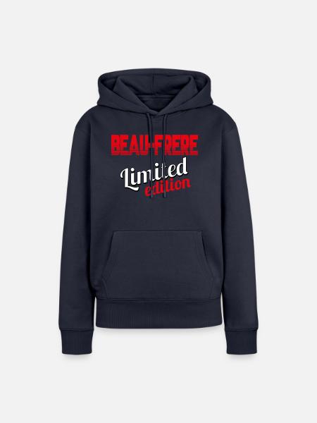 BEAU FRÈRE LIMITIERTE EDITION - Frauen Premium Bio Hoodie - Navy