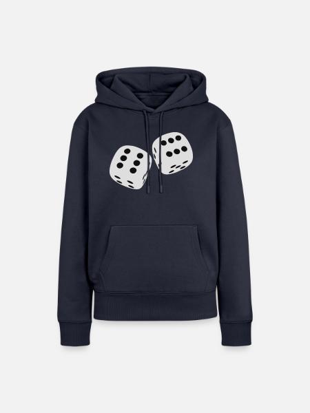Wuerfel - Frauen Premium Bio Hoodie - Navy