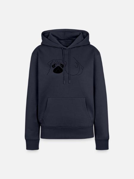 Möpse - Frauen Premium Bio Hoodie - Navy