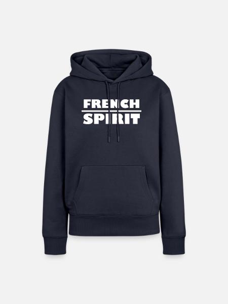 Französischer Geist - Frauen Premium Bio Hoodie - Navy