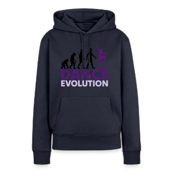 Danse Evolution Danseuse de Ballet - Sweat à capuche Premium bio Femme - bleu marine - Devant - Julia (174cm)