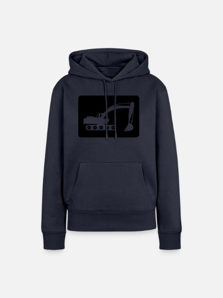 bagger - Frauen Premium Bio Hoodie - Navy