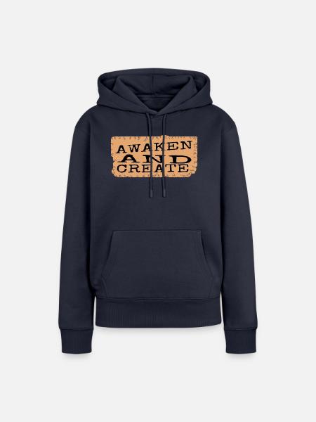 creative innovation enlightenment mindset - Frauen Premium Bio Hoodie - Navy