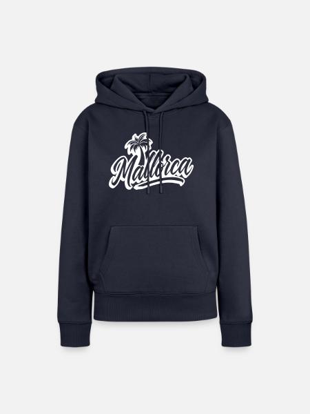 Mallorca Palmen - Frauen Premium Bio Hoodie - Navy