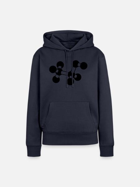 Alkoholmolekül - Frauen Premium Bio Hoodie - Navy