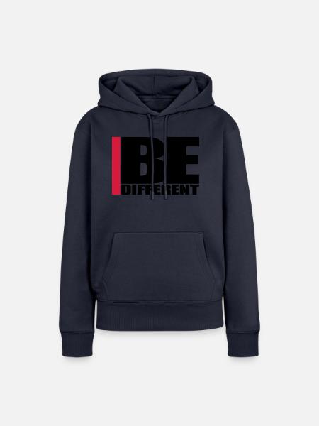 Cool Be Different Logo - Frauen Premium Bio Hoodie - Navy