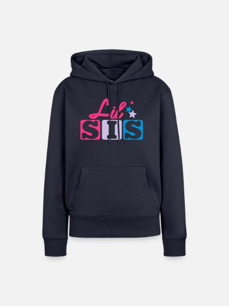Lil Sis - Frauen Premium Bio Hoodie - Navy