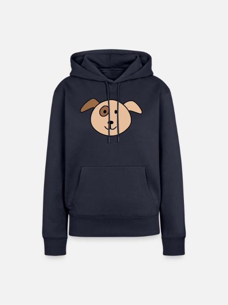 Cute dog - Frauen Premium Bio Hoodie - Navy