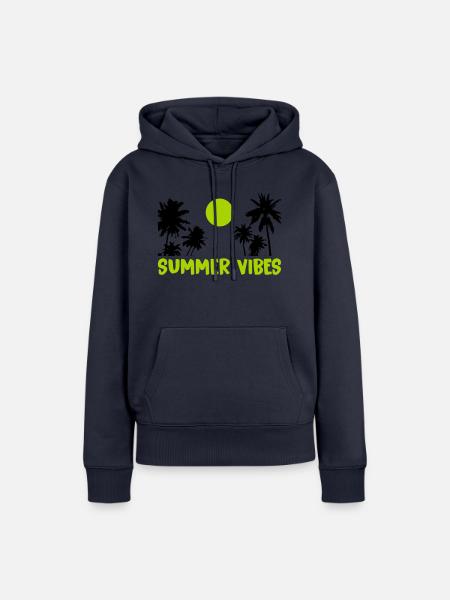 summer vibes - Frauen Premium Bio Hoodie - Navy