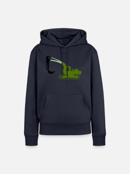 bagger - Frauen Premium Bio Hoodie - Navy