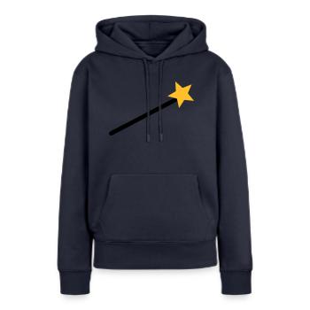 Magicien - Sweat à capuche Premium bio Femme - bleu marine - Devant - Julia (174cm)