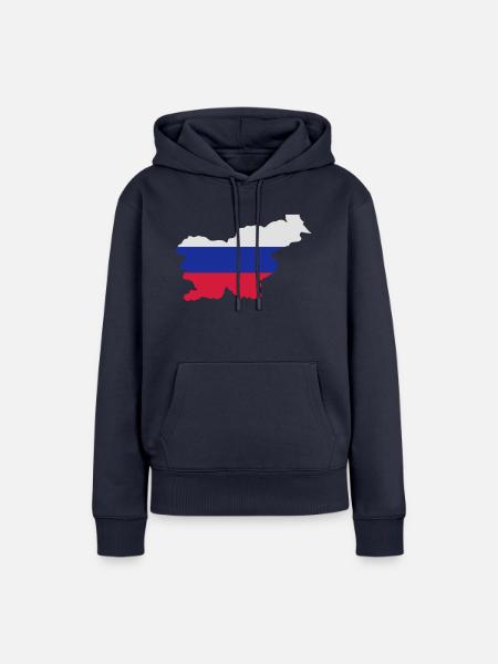 Slowenien - Frauen Premium Bio Hoodie - Navy