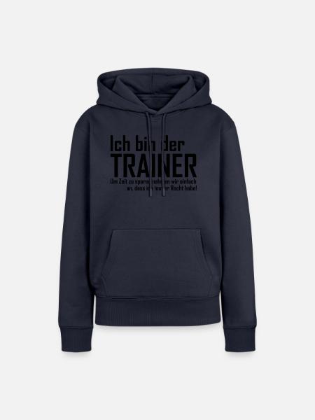 Trainer - Frauen Premium Bio Hoodie - Navy