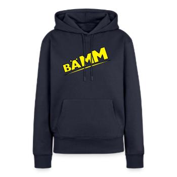 Bääm, Bääm, Sprechblase, Comic, Cartoon, - Frauen Premium Bio Hoodie - Navy - Vorne - Julia (174cm)