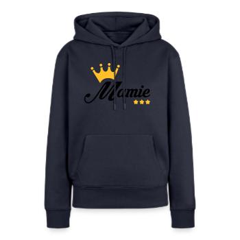 Großmütter / Oma / Mami / Großmutter / Mamy - Frauen Premium Bio Hoodie - Navy - Vorne - Julia (174cm)