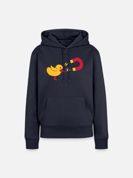 Logo Chick Magnet Frauenheld - Frauen Premium Bio Hoodie - Navy