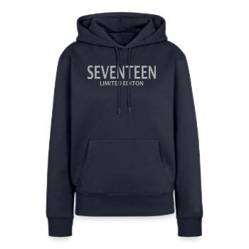 17. Geburtstag Geschenk Siebzehn - Frauen Premium Bio Hoodie - Navy - Vorne - Julia (174cm)