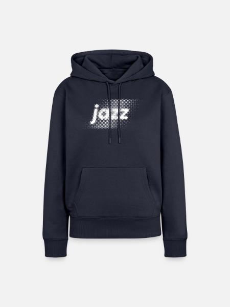 Jazz-Logo-Design - Frauen Premium Bio Hoodie - Navy