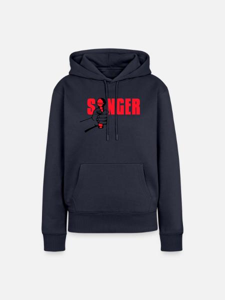 singer - Frauen Premium Bio Hoodie - Navy