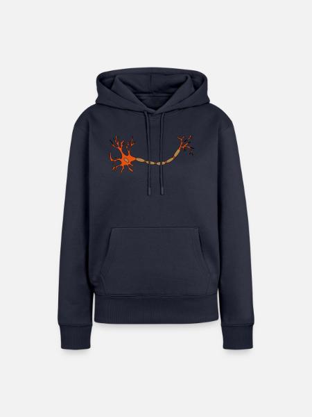 Nerven - Frauen Premium Bio Hoodie - Navy