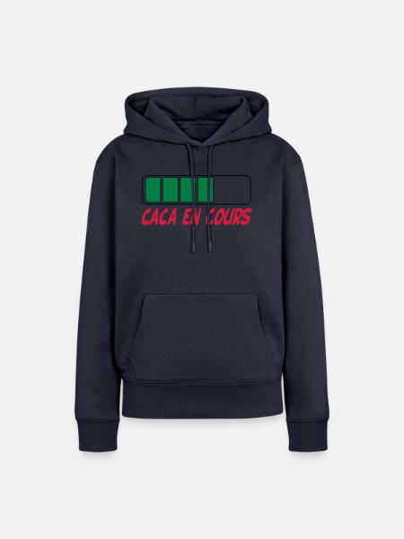 Caca en cours - Frauen Premium Bio Hoodie - Navy