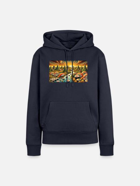 Sushi - Frauen Premium Bio Hoodie - Navy