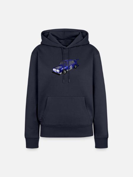 Rennauto - Frauen Premium Bio Hoodie - Navy