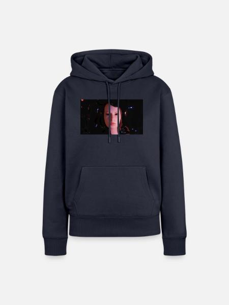 Flüssiges Gesicht - Frauen Premium Bio Hoodie - Navy