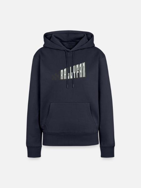 Rallyfan silber schwarz - Frauen Premium Bio Hoodie - Navy