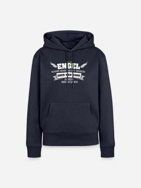 Engel - Frauen Premium Bio Hoodie - Navy