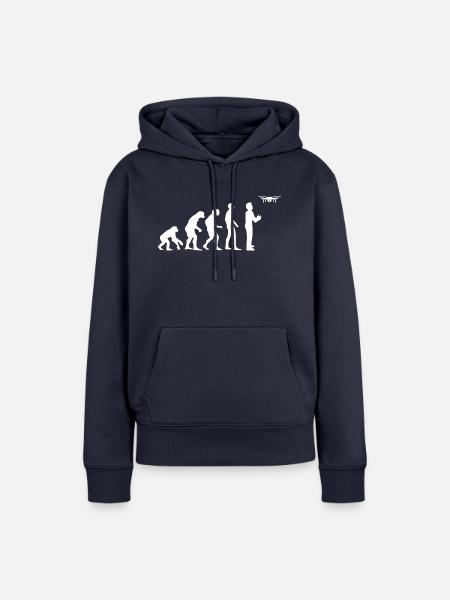 Drone FPV Drohnen - Frauen Premium Bio Hoodie - Navy